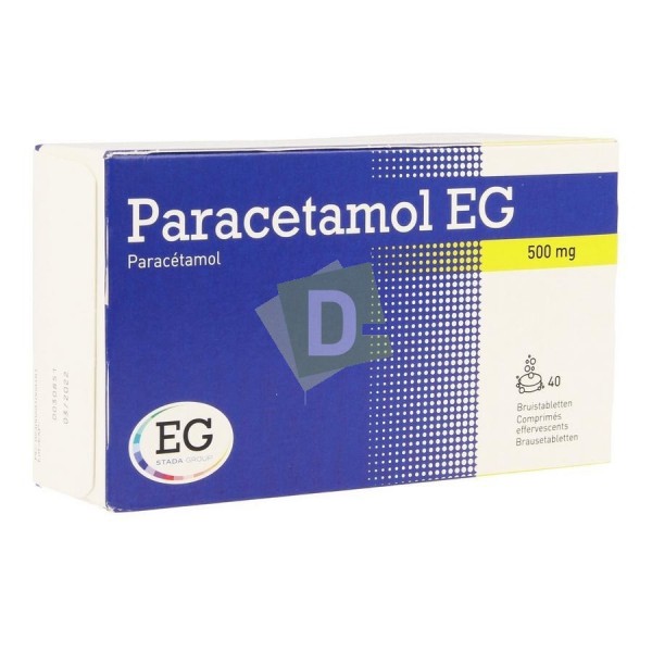 Paracétamol EG 500 mg x 40 Comprimés effervescents