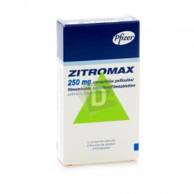 Zitromax 250 mg x 6 Comprimés pelliculés