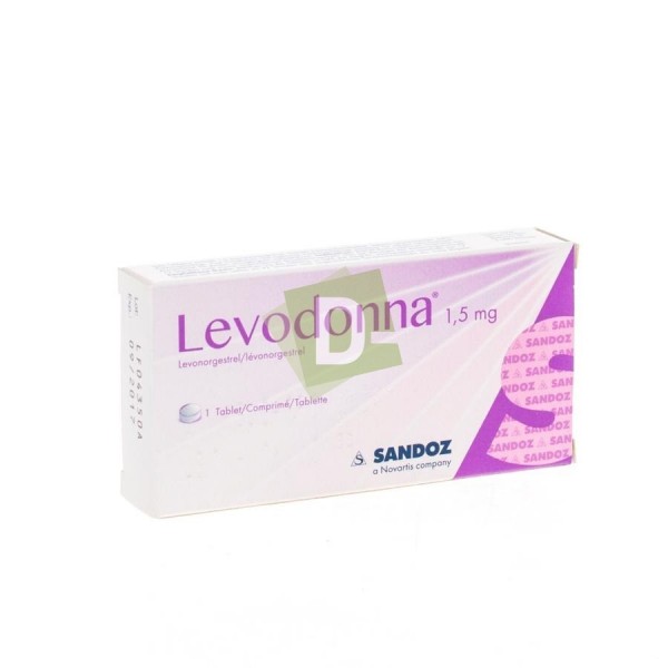 Levodonna Sandoz 1,5 mg x 1 Comprimé