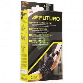 Futuro Attelle Pouce Deluxe Noir S-M (12.7 - 16.5 cm)