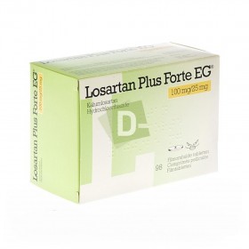 Losartan Plus EG 100 mg / 25 mg x 98 Comprimés pelliculés