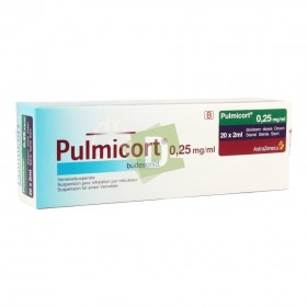 Pulmicort Suspension pour nébulisateur 0.25 mg/ml 20 x 2 ml