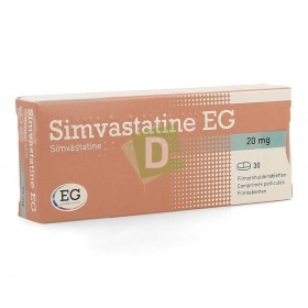 Simvastatine EG 20 mg x 30 Comprimés : Traite le cholestérol