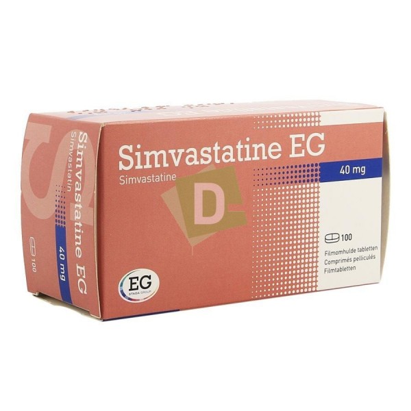 Simvastatine EG 40 mg x 100 Comprimés : Traite le cholestérol