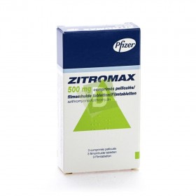 Zitromax 500 mg x 3 Comprimés pelliculés