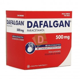 Dafalgan ( Paracétamol ) 500 mg x 40 Comprimés Effervescents
