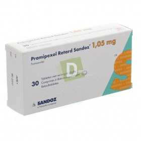 Pramipexol Retard Sandoz 1,05 mg x 30 Comprimés à libération prolongé