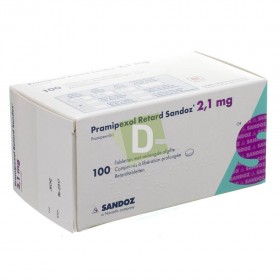 Pramipexol Retard Sandoz 2,1mg x 100 Comprimés à libération prolongé
