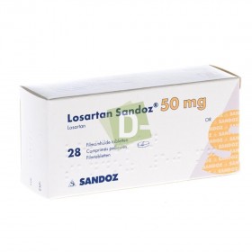Losartan Sandoz 50 mg x 28 Comprimés