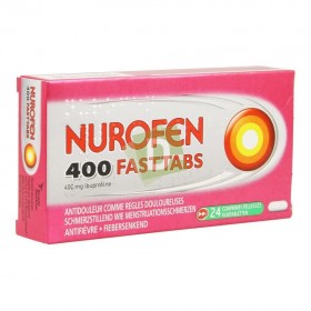 Nurofen (Ibuprofène) Fasttabs 400 mg x 24 Comprimés enrobés