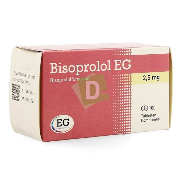 Bisoprolol EG 2,5 mg x 100 Comprimés