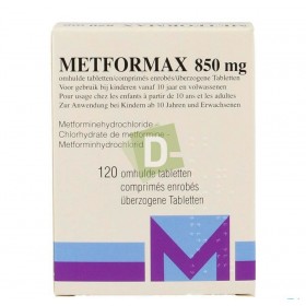 Metformax 850 mg x 120 Comprimés enrobés