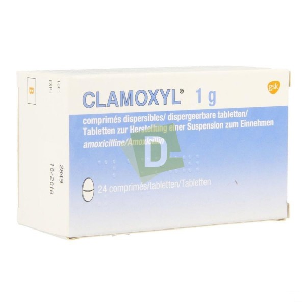 Clamoxyl Amoxicilline 1 G X 24 Comprimes Medicament Online Importe Kinshasa