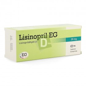 Lisinopril EG 20 mg x 98 Comprimés sécables