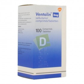 Ventolin 2 mg x 100 Comprimés