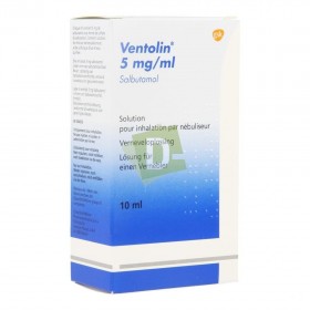 Ventolin 5 mg / ml 10 ml Solution pour inhalation par nébuliseur