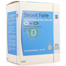 Steovit Forte Orange 1000 mg / 880 Ui x 90 Comprimés effervescents