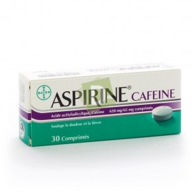 Aspirine Caféine 650 mg / 65 mg x 30 Comprimés